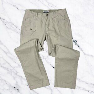 Columbia Khaki Pants Size 6 Sand Tan Twill Chino Outdoor Hiking Casual Cotton
